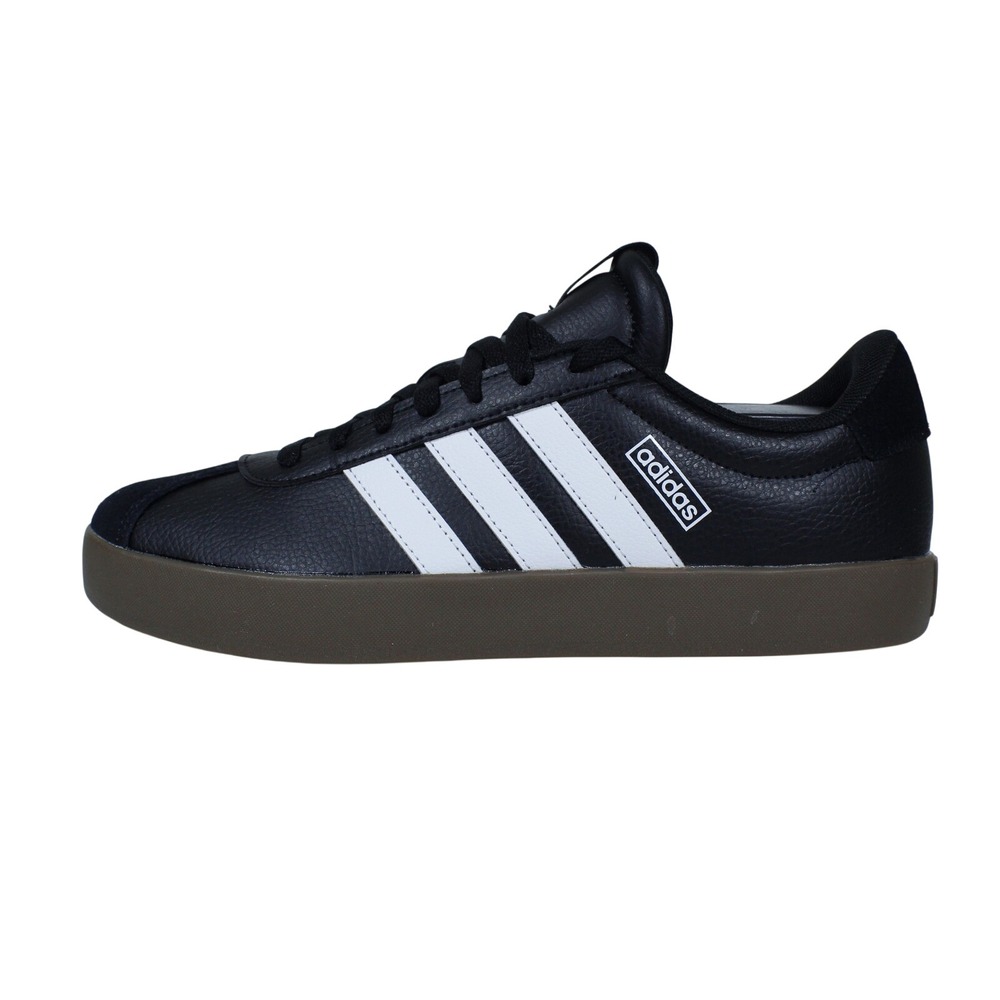 Adidas VL Court 3.0 Sneakers – Black with Brown Sole – Size 8.5 US / 8 UK (New)